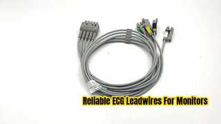 GE Ref:412681-003 멀티 링크 ECG 리드 와이어 그룹 세트,5 - 리드, 그랩버, IEC 74 CM / 29 IN