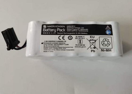 2800mAh 재충전 Ni Mh 배터리, 12v Nkb 301v Nihon Kohden