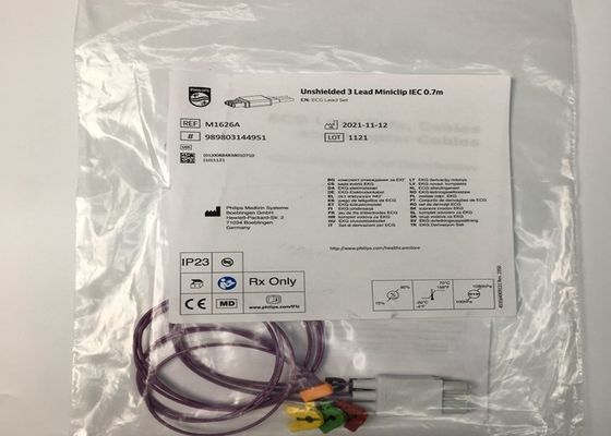 M1626A 병원 클리닉용 재사용 가능한 ECG 리드 세트 케이블