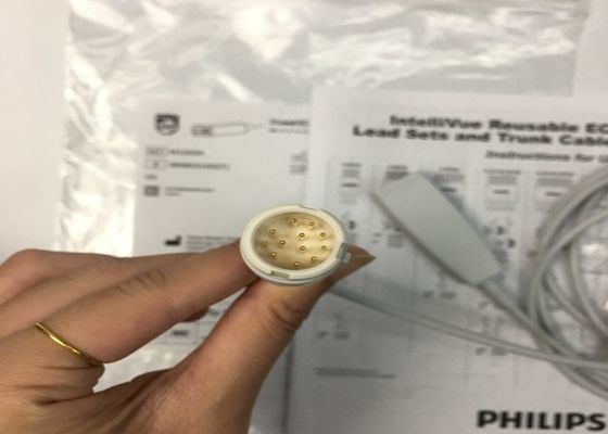 M1669A 간접 재사용 3 납 ECG 케이블 aAMI/IEC 2.7M TPU 재료