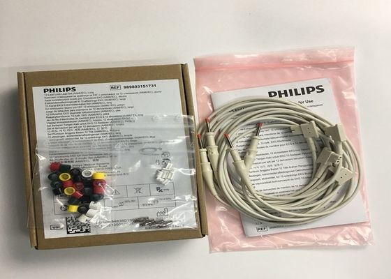 PHLIP ECG 교체 부품, AMMI IEC 12 납 ECG 지체 납 1.4M 989803151731