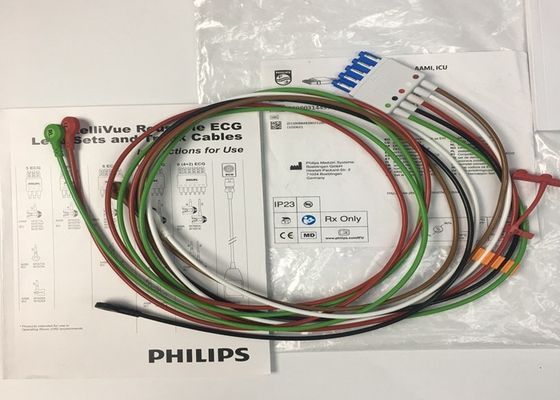 플립 M1644A 인텔리뷰 ECG 케이블 5 리드 재사용 989803144991