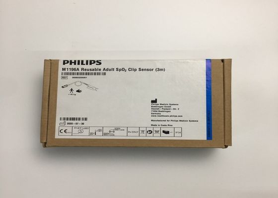 플립 M1196A ECG 교체 부품, 손가락 클립 센서 3M 8 PIN 연결 장치
