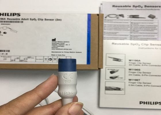 플립 M1196A ECG 교체 부품, 손가락 클립 센서 3M 8 PIN 연결 장치