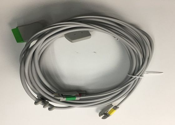 멀티 링크 ECG 교체 부품 케이블 3 통합 Grabber 리드 와이어와 함께 유도 3.6M