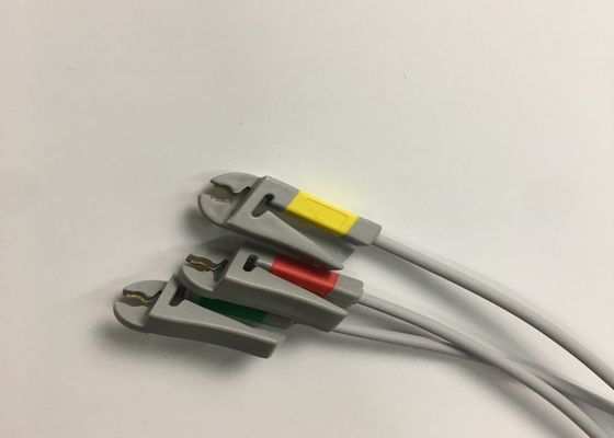 멀티 링크 ECG 교체 부품 케이블 3 통합 Grabber 리드 와이어와 함께 유도 3.6M