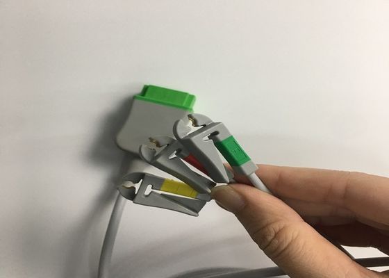 3 납 ECG 트렁크 케이블 2106309-002 통합 Grabber Leadwire 12FT와 함께