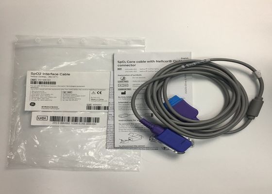 SpO2 인터페이스 의료 장비 예비 부품 케이블 3M 10ft 2021406-001