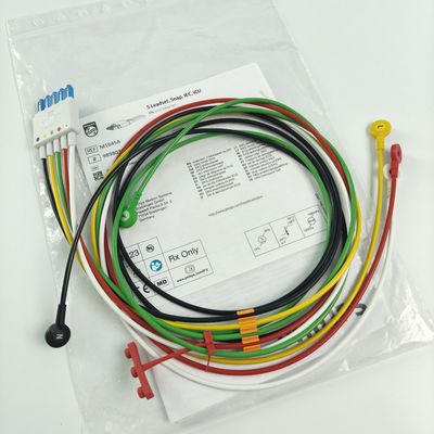 PHILIP 환자 모니터 오리지널 CBL 5 리드셋 스냅 IEC ICU REF M1645A 989803145001