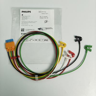 989803125871 의료기기 소모품 PHILIP 환자 모니터 CBL 5 리드셋 Grabber IEC OR REF M1974A