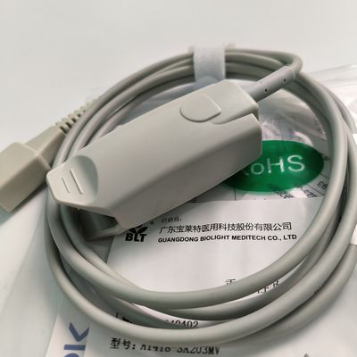 원본 분할 성인 손가락 클립 혈액 산소 탐사 암호화 9 핀 DB9 트라페조이드 PN 15-100-0013