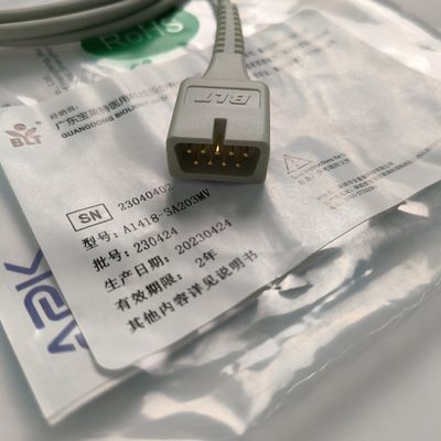 원본 분할 성인 손가락 클립 혈액 산소 탐사 암호화 9 핀 DB9 트라페조이드 PN 15-100-0013