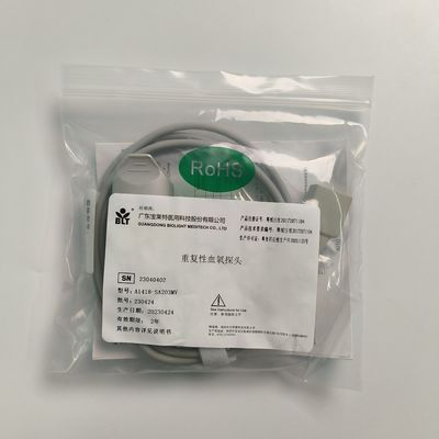 원본 분할 성인 손가락 클립 혈액 산소 탐사 암호화 9 핀 DB9 트라페조이드 PN 15-100-0013