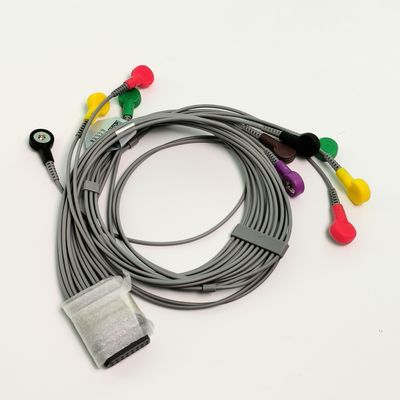 오리지널 다이내믹 홀터 ECG 리드 와이어 12 리드 버튼 타입 REF EL10NISH01 IPN 01.57.471450