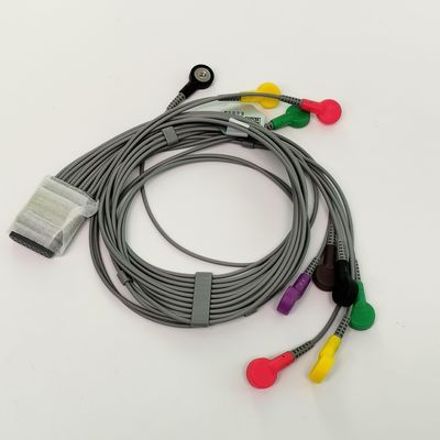 오리지널 다이내믹 홀터 ECG 리드 와이어 12 리드 버튼 타입 REF EL10NISH01 IPN 01.57.471450