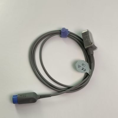 REF SHEC3 혈액 산소 연장 케이블 2M 파란색 둥근 머리 단일 슬롯 7 핀 L 2.0 미터