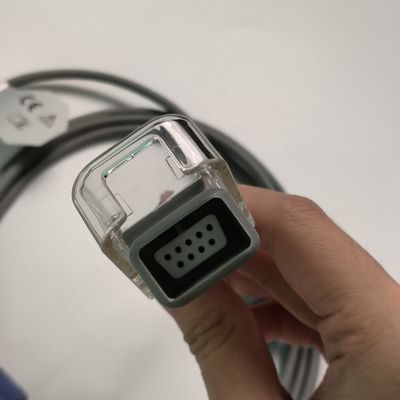 REF SHEC3 혈액 산소 연장 케이블 2M 파란색 둥근 머리 단일 슬롯 7 핀 L 2.0 미터