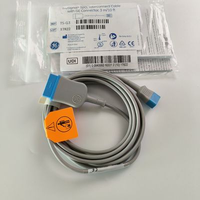 GE 오리지널 데이텍스-오흐메다 TruSignal SpO2 인터커넥트 케이블 3m REF: TS-G3