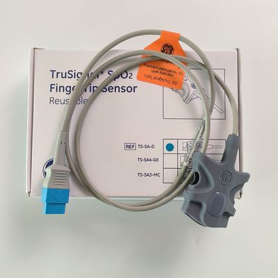 GE 오리지널 데이텍스-오흐메다 트루시그널 SpO2 손가락 끝 센서 재사용 REF: TS-SA-D