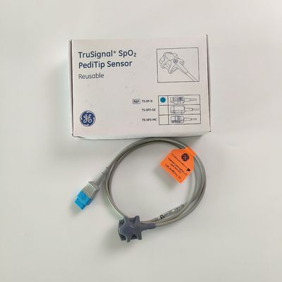 GE 오리지널 데이텍스-오흐메다 TruSignal SpO2 PediTip 센서 재사용 가능한 REF: TS-SP-D