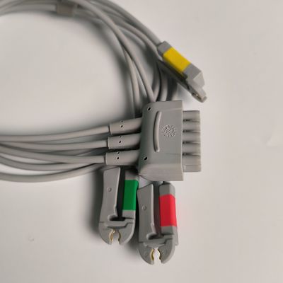 케어퓨전 GE 오리지널 멀티 링크 ECG 리드 와이어 3-리드 그래버 IEC 74cm / 29in. REF: 412682-003