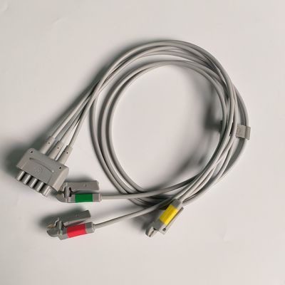 케어퓨전 GE 오리지널 멀티 링크 ECG 리드 와이어 3-리드 그래버 IEC 74cm / 29in. REF: 412682-003