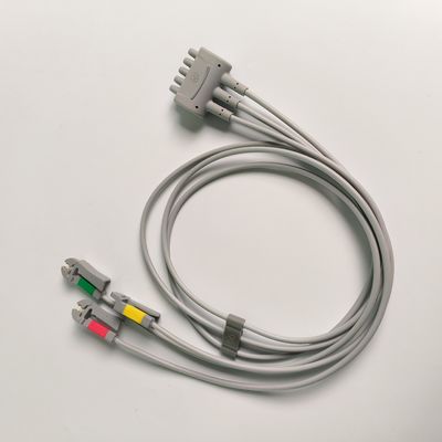 케어퓨전 GE 오리지널 멀티 링크 ECG 리드 와이어 3-리드 그래버 IEC 74cm / 29in. REF: 412682-003
