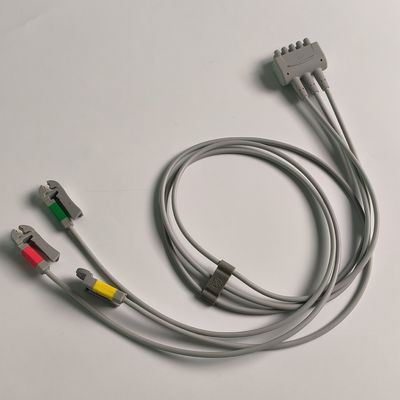 케어퓨전 GE 오리지널 멀티 링크 ECG 리드 와이어 3-리드 그래버 IEC 74cm / 29in. REF: 412682-003