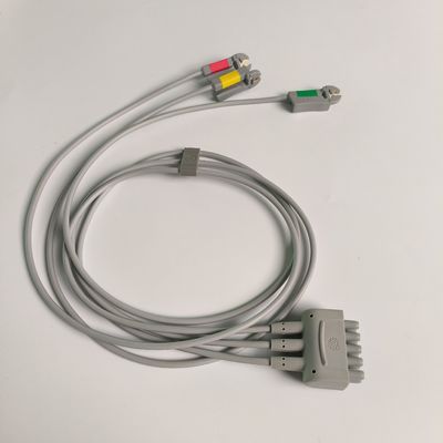 케어퓨전 GE 오리지널 멀티 링크 ECG 리드 와이어 3-리드 그래버 IEC 74cm / 29in. REF: 412682-003