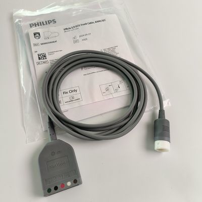 필립 오리지널 에피시아 3/5 ECG 트렁크 케이블, AAMI/IEC. REF 989803160641