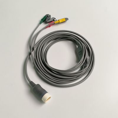 필립 오리지널 Efficia 결합 케이블/3-리드셋 Grabber IEC. 기계 끝 라운드 12-핀,REF: 989803160741