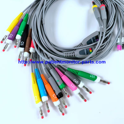 EDAN ECG CABLE 18-Lead 4MM 바나나 IEC 재사용 REF EL16DIB181 IPN 01.57.471394