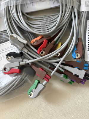 GE 2104749-001 - 10 리드 ECG 리드선 및 트렁크 케이블 세트, AHA