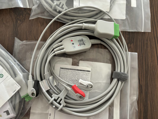 GE 리드 와이어 및 트렁크 케이블 REF: 5831398 ECG 3 리드 케이블 분리 할 수없는 GRABBER AHA 4.7M 15FT