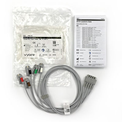 GE Ref:412681-001 멀티 링크 ECG 리드 와이어 그룹 세트,5 - 리드, 그랩버,AHA 74 CM / 29 IN
