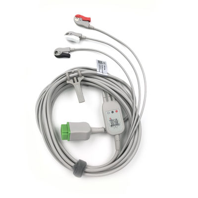 5831398 리드 와이어 및 트렁크 케이블 ECG 3 리드 케이블 분리 불가능, 그랩,AHA,4.7M/15 FT