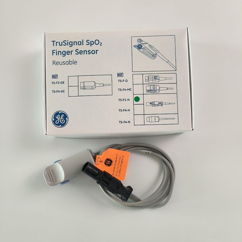 GE 오리지널 데이텍스-오흐메다 TruSignal SpO2 지문 센서 재사용 가능.