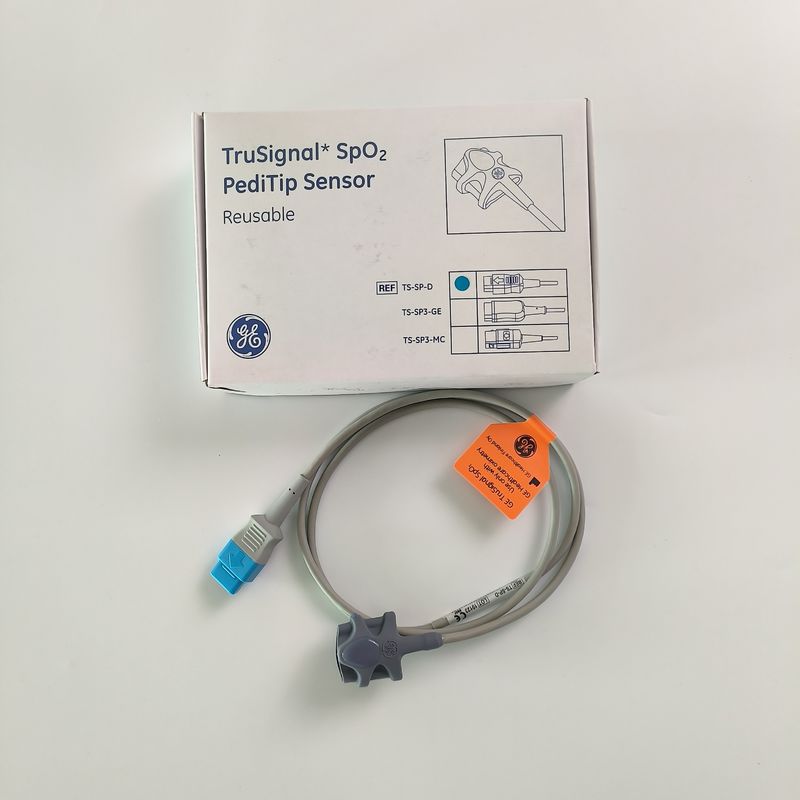 GE 오리지널 데이텍스-오흐메다 TruSignal SpO2 PediTip 센서 재사용 가능한 REF: TS-SP-D