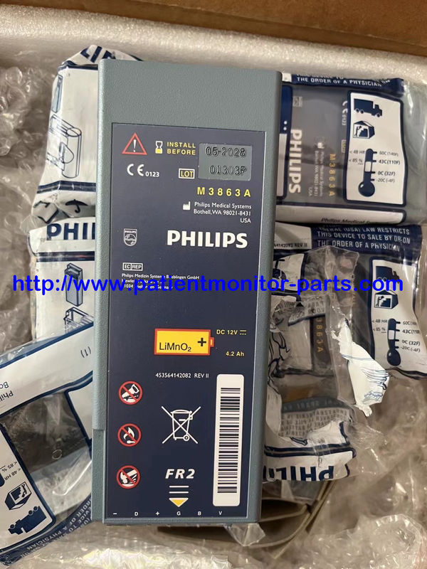 원본 의료 장비 배터리 M3863A DC 12V 4.2Ah PHILIP FR2 AED